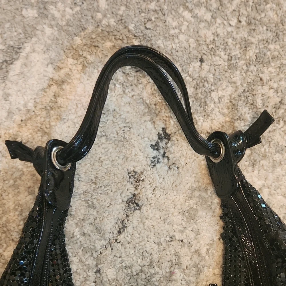 Jana‎ Feifer Black Chainlink Hobo Bag